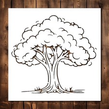 Tree Stencil - Reusable Big Family Stencils for Painting on 6x6, 6x6