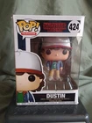 Funko POP! Stranger Things: Dustin #424 Vinyl Figure Hat Green Shirt Blue Jacket