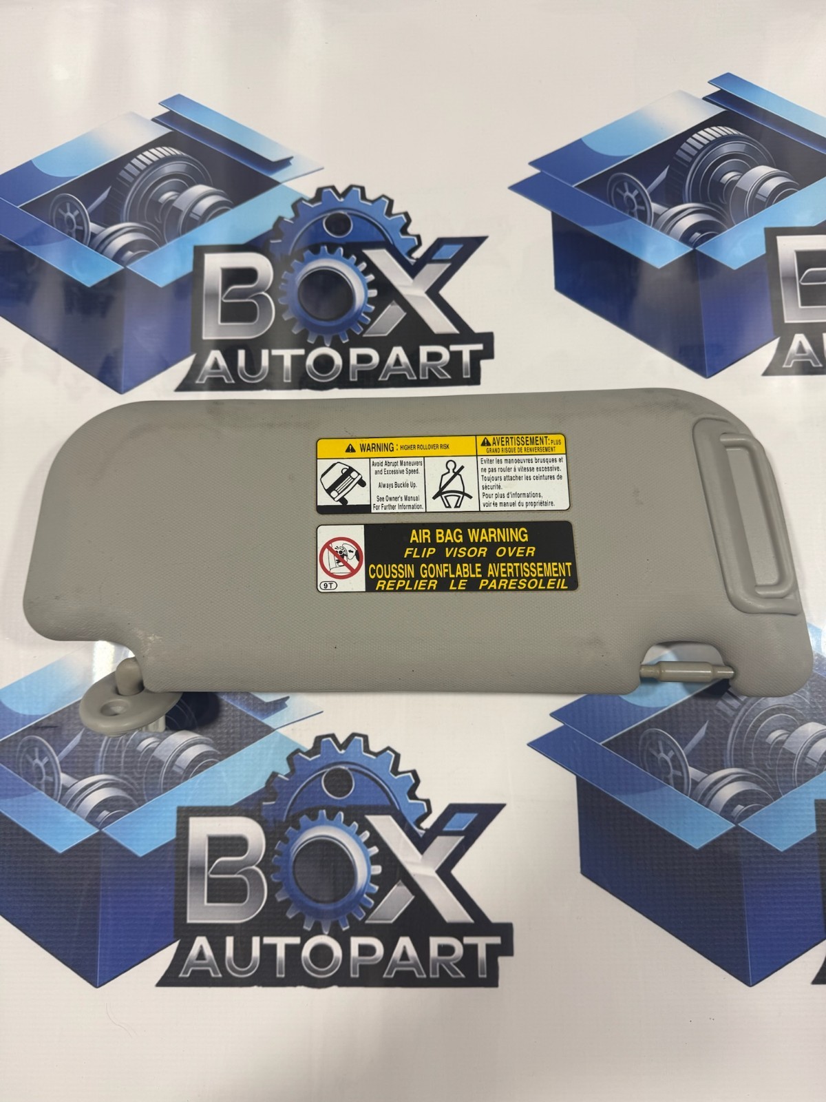 2019-2024 TOYOTA RAV4 DRIVER LEFT SIDE SUN VISOR ASH GRAY OEM