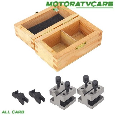 ALL-CARB 1-3/8'' ×1-3/8'' × 1-3/16'' V Block & Clamp Set 19/32'' ACCURACY 0.0002''