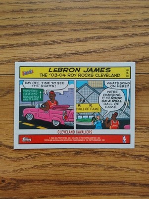 2004'05 TOPPS BAZOOKA COMICS LEBRON JAMES CAVS/SIXERS GEM HIGH GRADE$$$