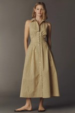 Anthropologie Tobie Sleeveless Shirt Dress by Exquise