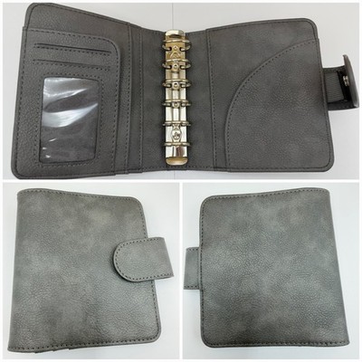 Print Pression Gray Personal Size 6 Ring Planner Binder Organizer 30mm Rings