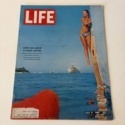 Vintage LIFE Magazine July 9, 1965 French Riviera Yachting Erich Leinsdorf