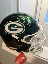 Packers JOSH JACOBS Signed  ALTERNATE Speed FLEX Helmet Beckett COA