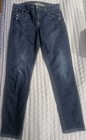 Lucky Brand Jeans Ava Skinny Low Rise Distressed Denim Dark Wash Size 8/29 — photo 2