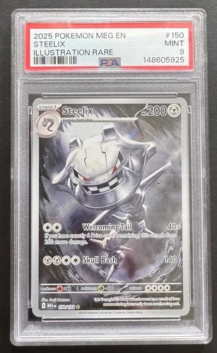 Steelix #150 Illustration Rare Mega Evolution Pokemon TCG PSA 9