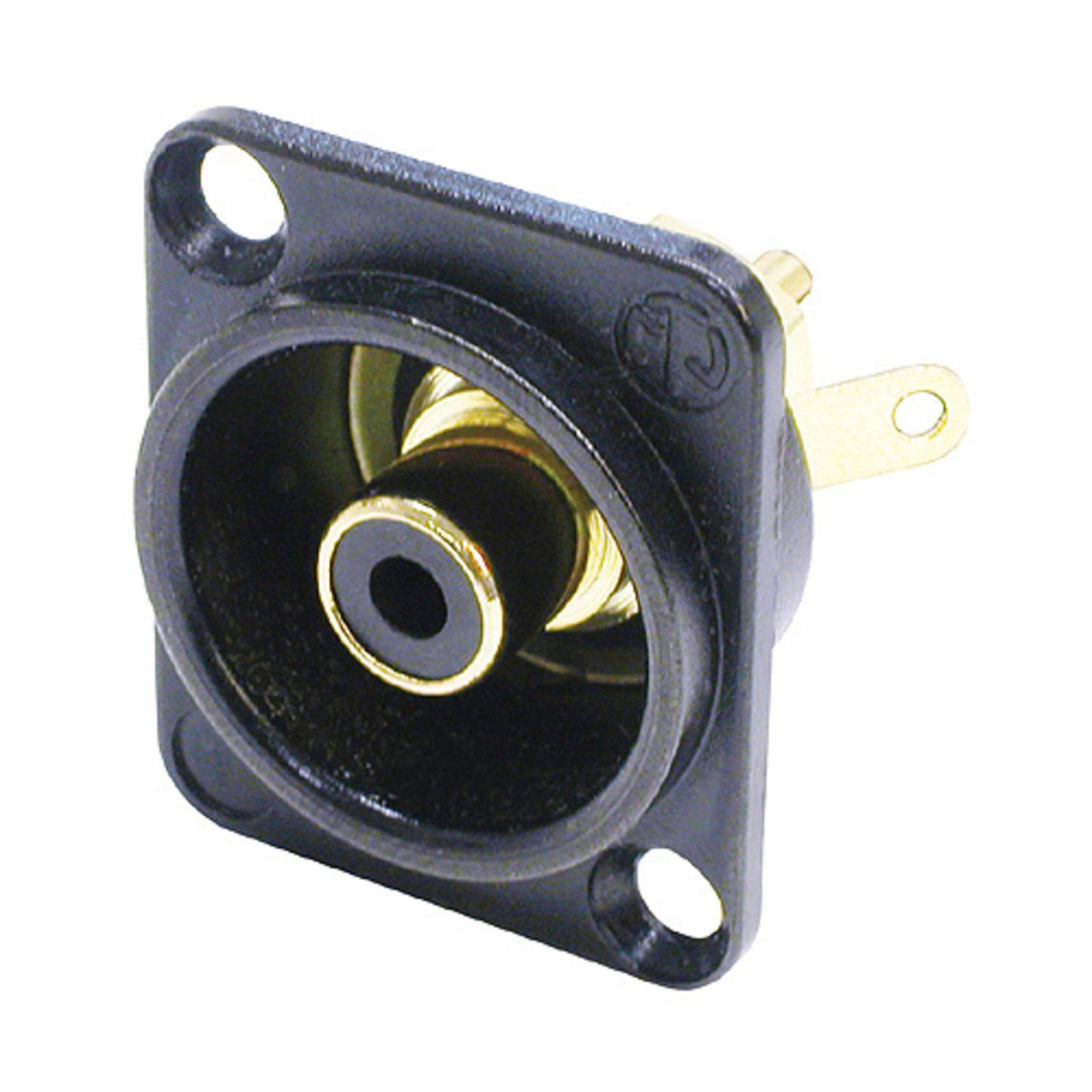 Neutrik NF2D-B-0 Cinch Einbaubuchse schwarz - Stecker - Adapter 2090₽