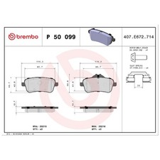 Satz Bremsbeläge Bremsklötze hinten für Mercedes M-Klasse W166 SLC R172 | 243 Satz Bremsbeläge Bremsklötze hinten für Mercedes M-Klasse W166 SLC R172 | 243
