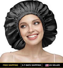 Double Layered 100 Mulberry Silk Sleeping Bonnet for Women, 22 Momme