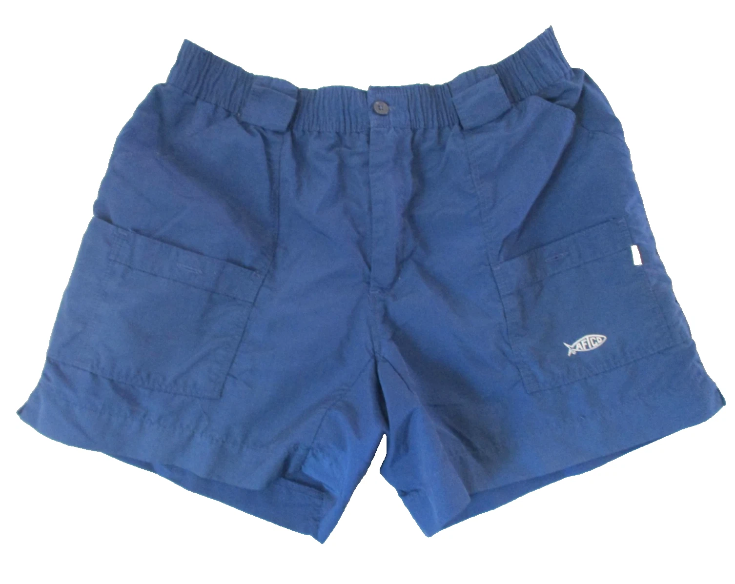Aftco Shorts Mens 34 Bluewater Active Fit The Original Fishing Blue M01 Preppy