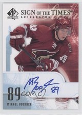 2008-09 SP Authentic Sign of the Times Mikkel Boedker #ST-BD Auto 4g6