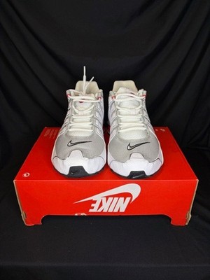 Nike Shox NZ White/Metallic Silver Size 9.5M Style # 378341104 | eBay