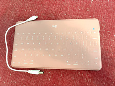 Pink Logitech Keys to Go Tablet Phone Keyboard - Perfect condition - Used Once 