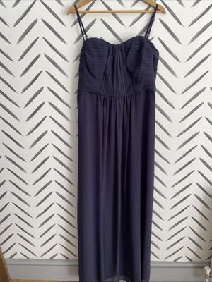 Debut At Debenhams Marineblau Abschlussball Brautjungfernkleid Ball Abend Größe 18