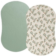 Muslin Bassinet Sheet Compatible with Halo Bassinest Swivel Flex Glide Premie...