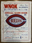 1955 Cincinnati Reds Score Book Signed by Washington Senators 16 Signatures — photo 1