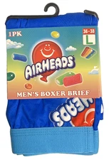 Airheads Men's Boxer Brief Size L  (36-38) 1PK Multicolored Brand New