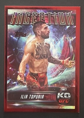 2025 Topps Knockout UFC Ilia Topuria Red Inception #17/25 #IN-26