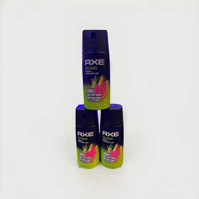 3 Pack Axe Epic Fresh Body Spray Deodorant 48hrs Protection 150ml