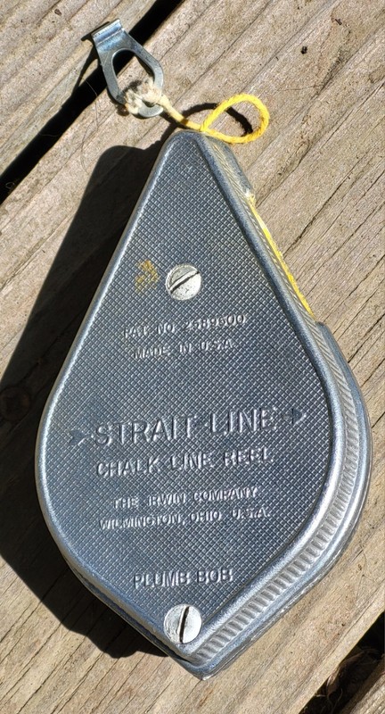 Strait-LineStraight Chalk Line Reel Plumb Bob Yellow