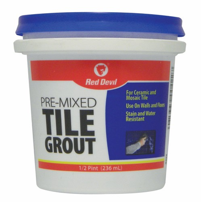 #ad Red Devil 0422 Pre Mixed Tile Grout Professional Quality 8 fl oz White $12.90