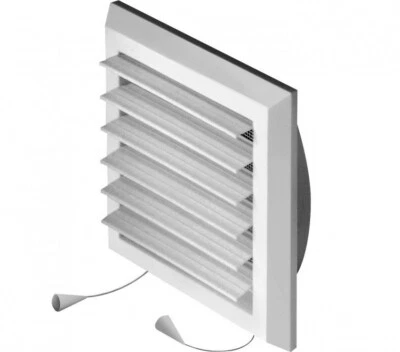 AWENTA Lüftungsgitter mit Verschluss 14x14cm 14x21cm Abluftgitter Abschlussgitter WEISS