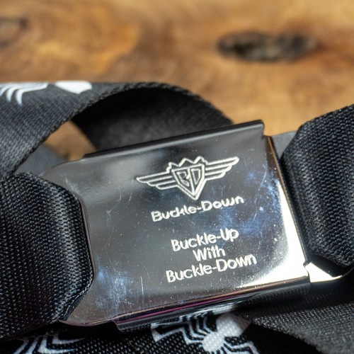 Buckle Down Mens Fabric Webbing Venom Spider Seatbelt Belt Size XL - Picture 5 of 6