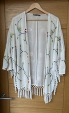 Embellished Floral Kimono Jacket Size M By Love Label