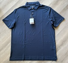 Hickey Freeman Performance Golf Polo Shirt, NWT - Men  s L - Navy Blue, 89