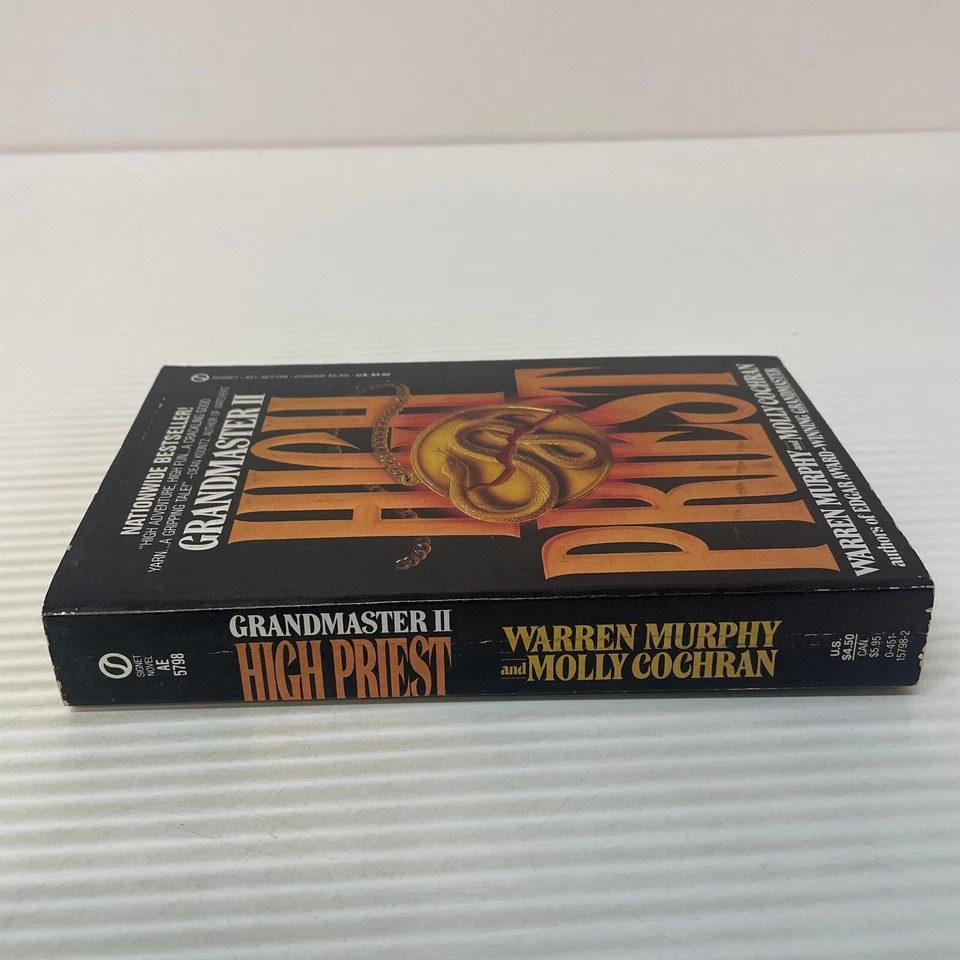 Grandmaster II High Priest Adventure Paperback Book by Warren Murphy 1989 Foto 3 de 4
