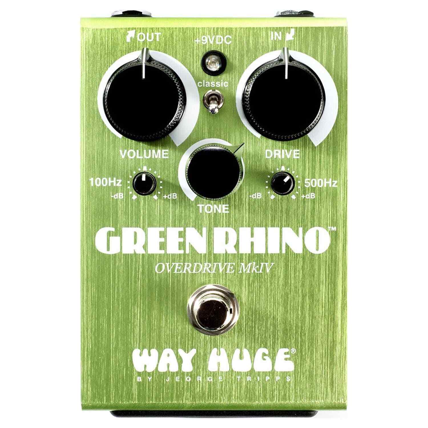 Огромная педаль эффектов овердрайва WHE207 Green Rhino Overdrive MKIV Overdrive