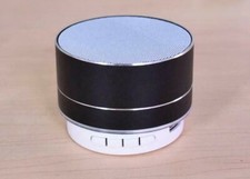 MINI BLUETOOTH RECHARGEABLE WIRELESS SPEAKER AUX TF FM A10 BLACK