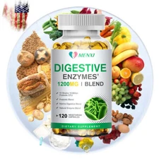 240p Digestive Enzymes Prebiotic & Probiotics Gas,Constipation & Bloating Relief