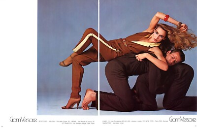 1980 Versace Richard Avedon Renee Russo Jerry Hall 3-page MAGAZINE