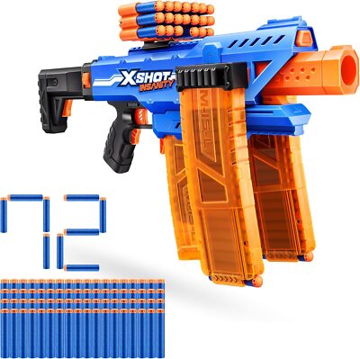 XSHOT Insanity Motorized Clip Mania Dart Blaster with 72 Darts