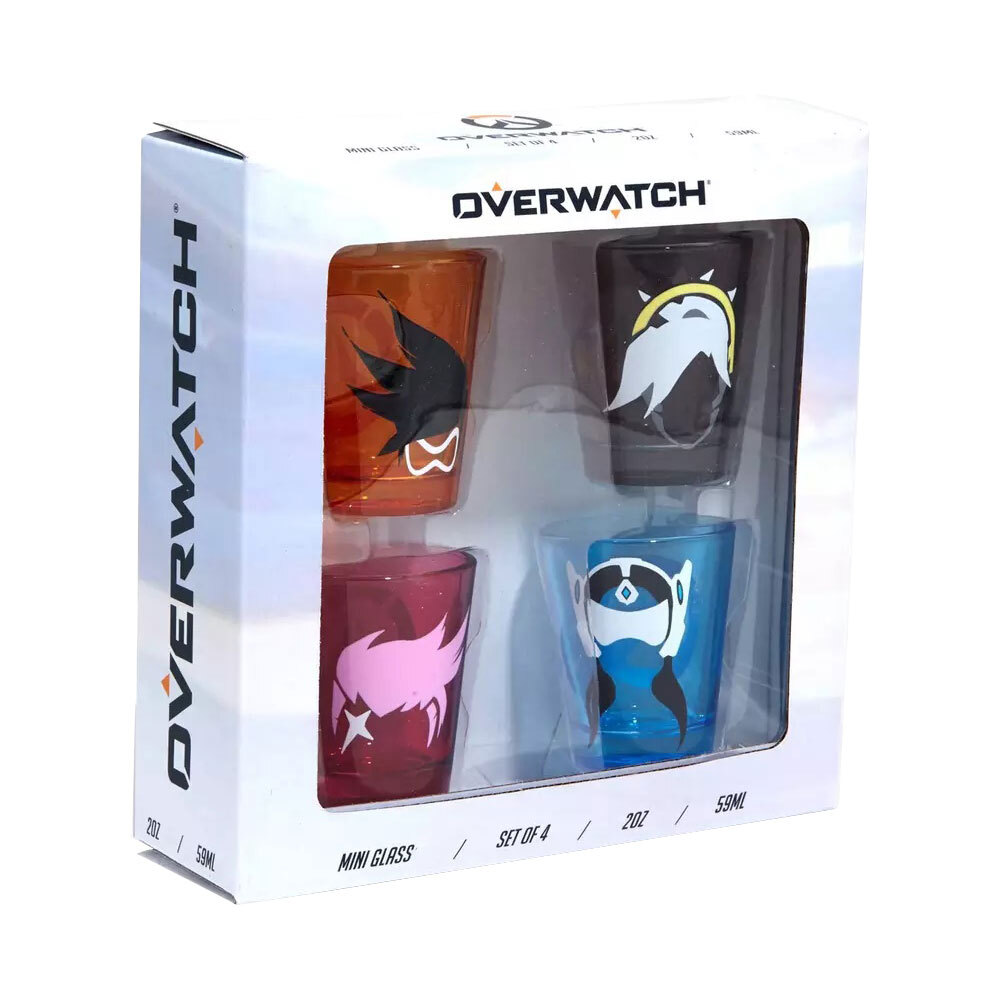 Набор рюмок Overwatch, 4 штуки, Цветной класс