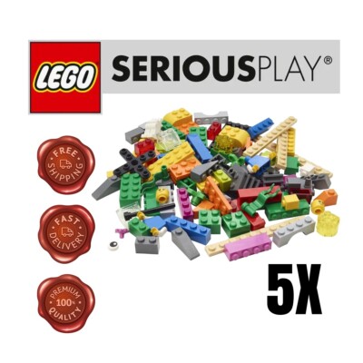 5x LEGO SERIOUS PLAY: Window Exploration Bag (2000409) je 51 Teile mit Minifigur