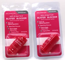 2X  Solemates Blister Blocker Anti Friction Balm 0.15oz Natural & Effective