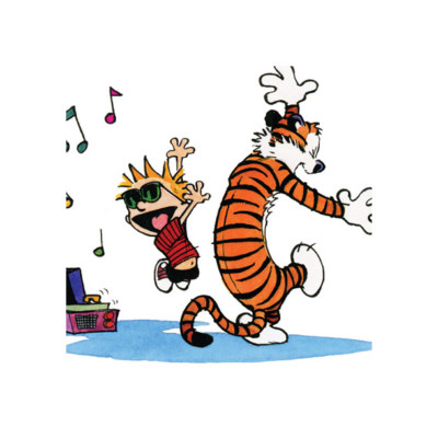 17x22 Print - Calvin and Hobbes Disco Dancing Poster 0440 | eBay