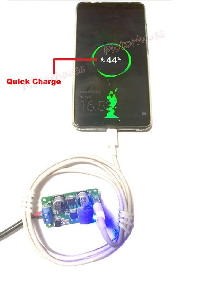 QC3.0 5A USB módulo de carregamento rápido conversor de tensão faça você mesmo carregador de telefone 5V 9V 12V - Imagem 2 de 3
