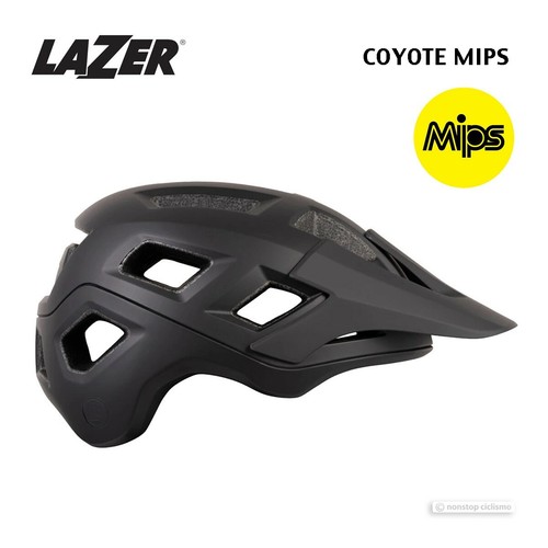 NUOVO LAZER Coyote MIPS adulti CASCO MTB: MATT completamente nero | eBay