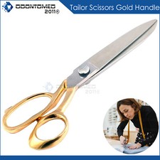 New 10.5" tailor upholstery scissors Gold shears heavy duty stainless steel