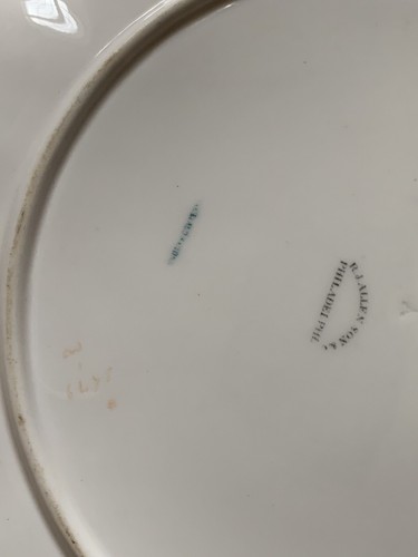 Vintage Copeland's China Set Of 3 Botanical Fluted Plates, Gorgeous! - Picture 10 of 12