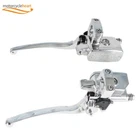1" 25mm Right and Left Motorcycle Brake Clutch Master Cylinder Reservoir Levers