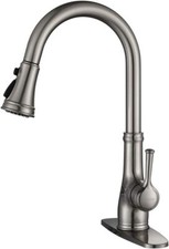 Kitchen Faucet-WEWE Single Handle Pull Down Sink Faucet with Pull Out Sprayer