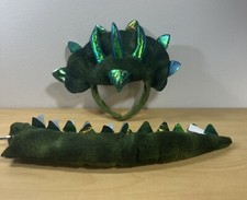 Triceratops Dinosaur Kids Halloween Costume 2 Piece Hat and Tail