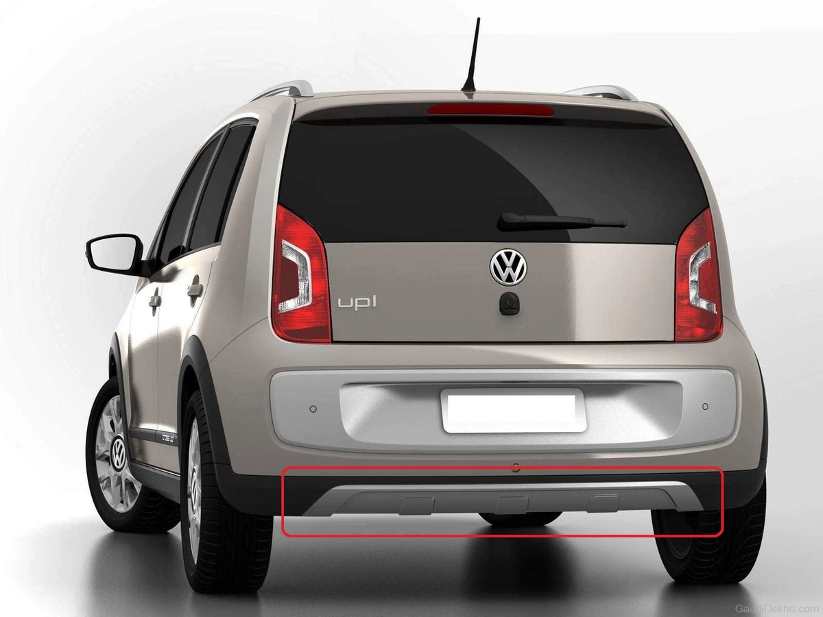 New Genuine VW UP e UP 12 16 Rear Bumper Lower Center Insert 1S6813312U34