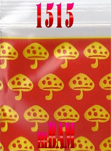 100 PACK BLACK OWLS 1515 Apple Zip Baggies 1.5X1.5" Mini POLYBAGS - Picture 15 of 16