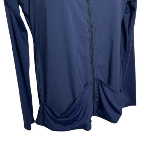 Rash Guard Langarmshirt Damen XL Reißverschluss Surf Paddleboard Laser Dot blau - Bild 4 von 10